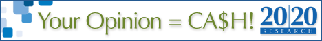 Join 20/20 Research - Consumer Research Survey Pan